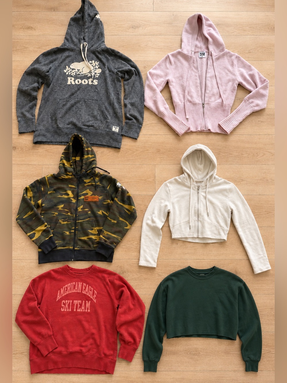 6-Piece Sweater & Hoodie Bundle | Roots, American Eagle + More